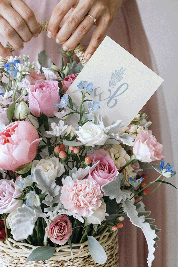 Willow & Blossom Flower Card