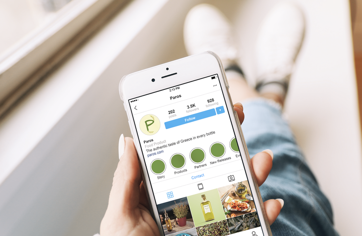 Paros Instagram Mockup